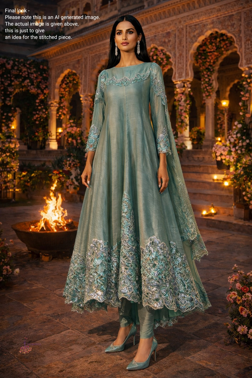 Green Organza Tissue Cuts