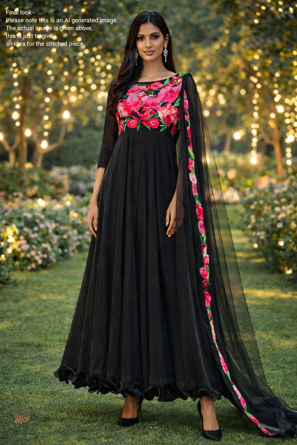 Black Lotus Anarkali