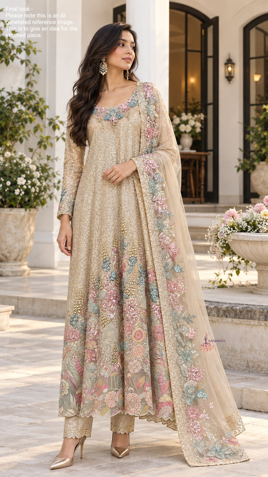 Light Gold Sequin Stock Aline