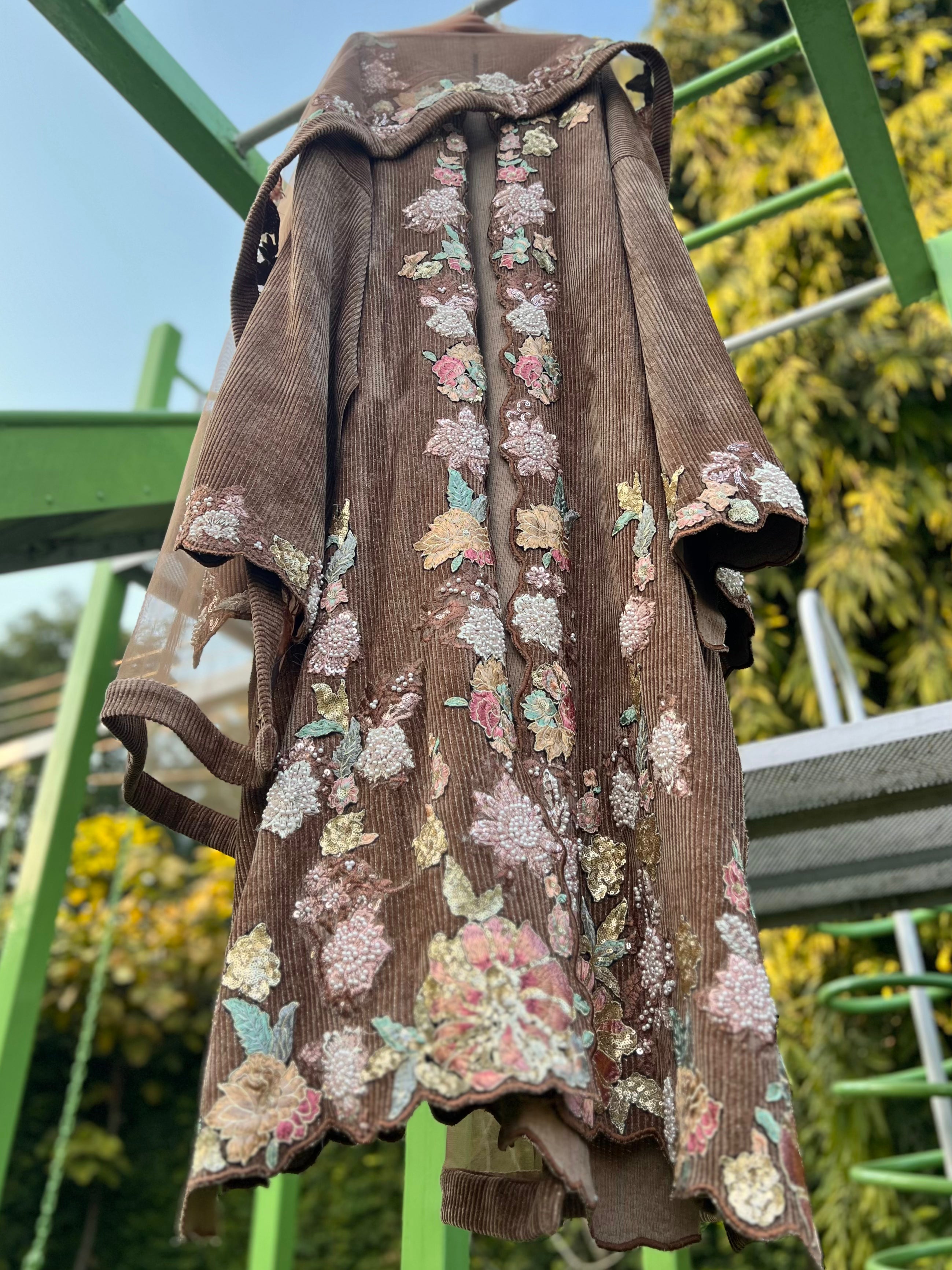 Beige Cord Velvet Jacket