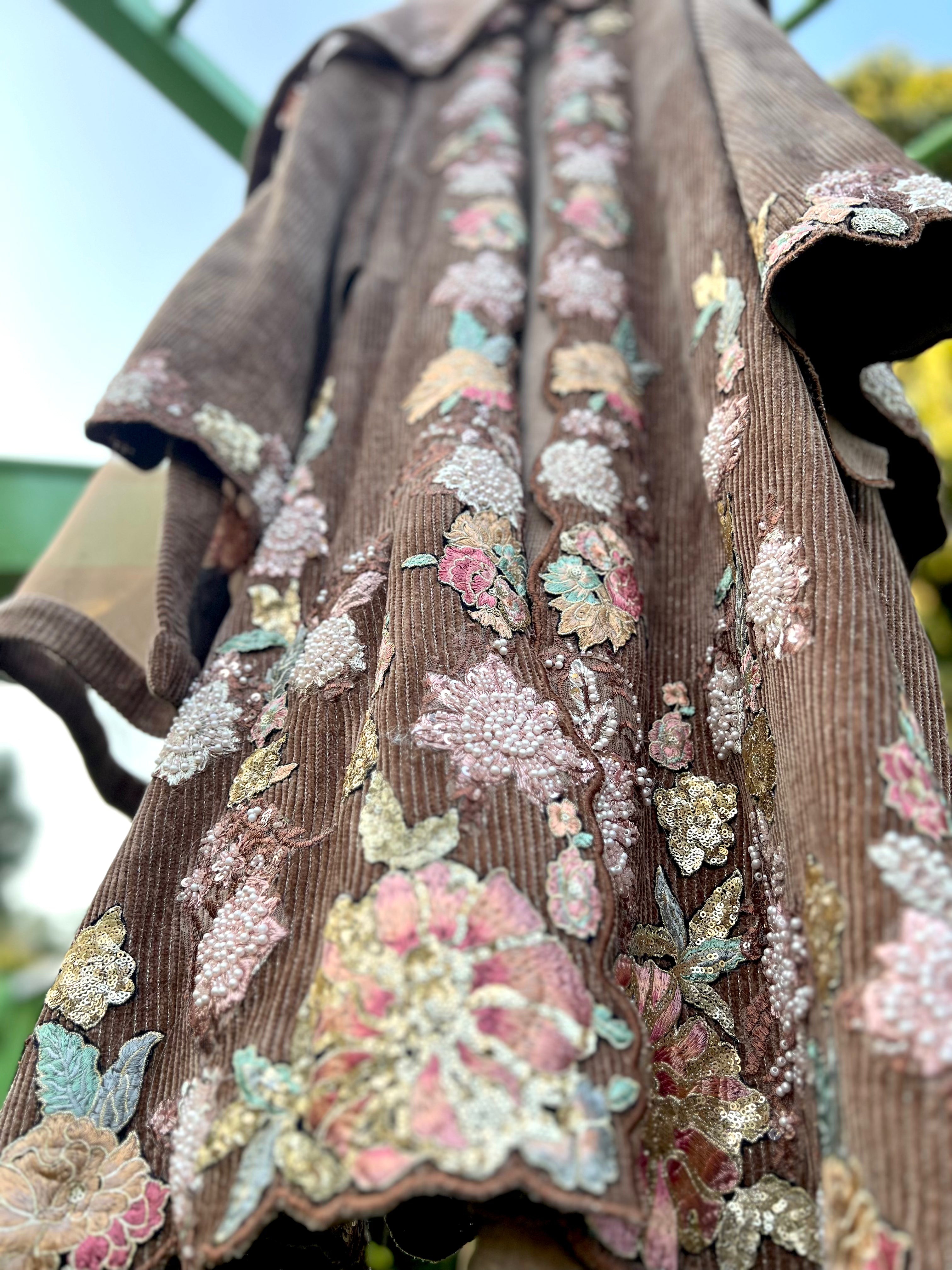 Beige Cord Velvet Jacket