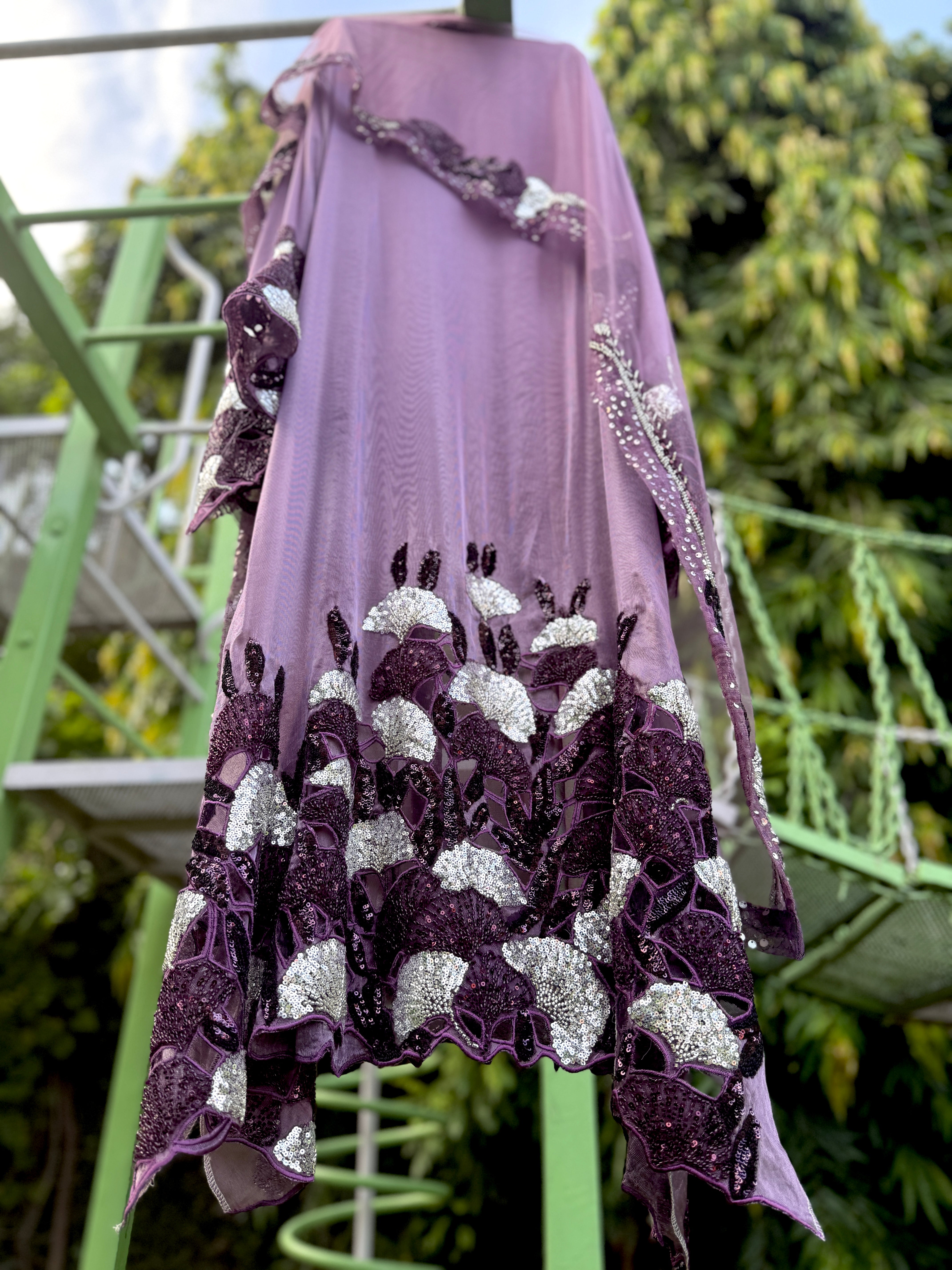 Purple Organza Soft Cuts