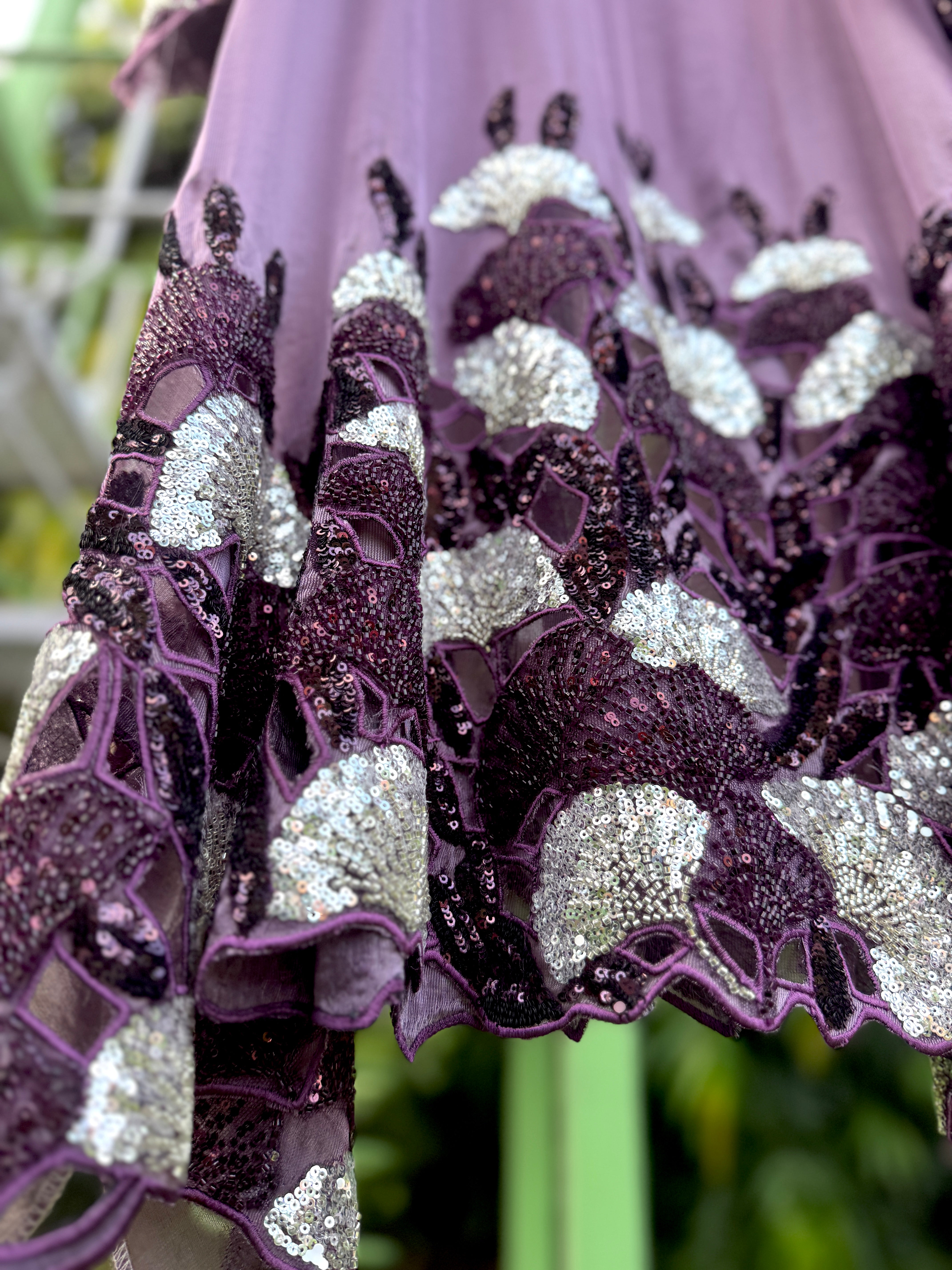 Purple Organza Soft Cuts