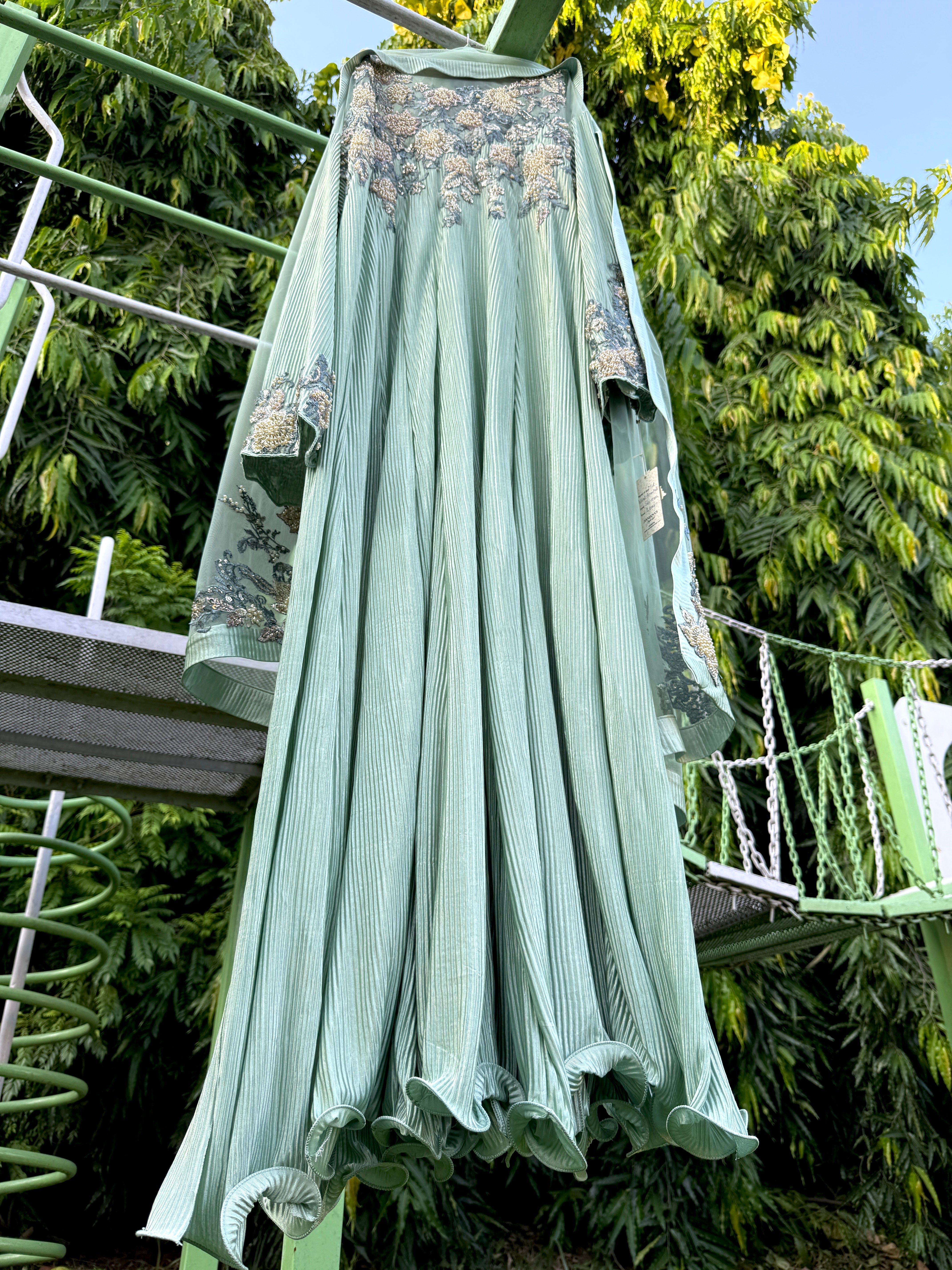 Mint Wired Anarkali