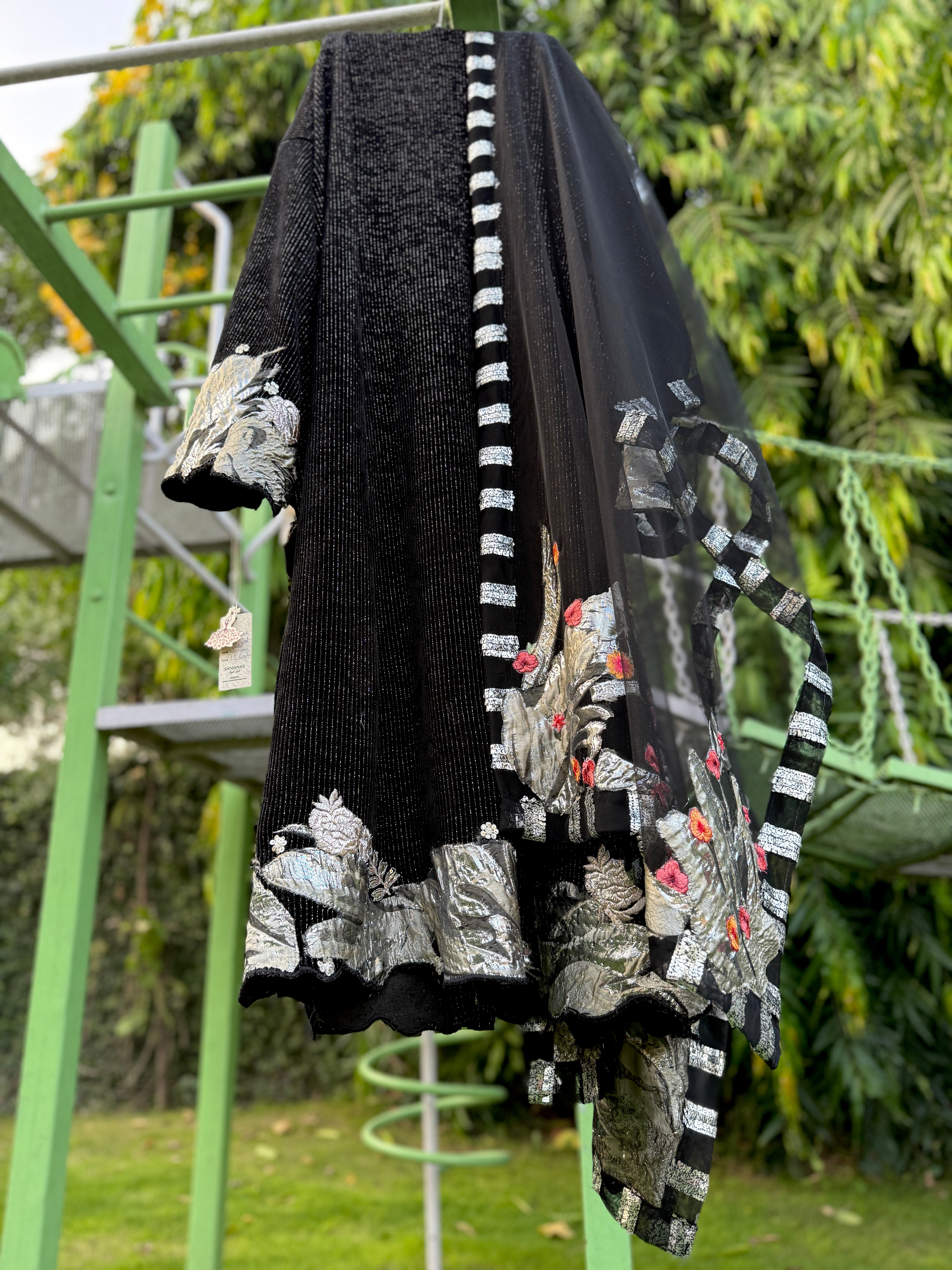 Black Brocade Cord Jacket