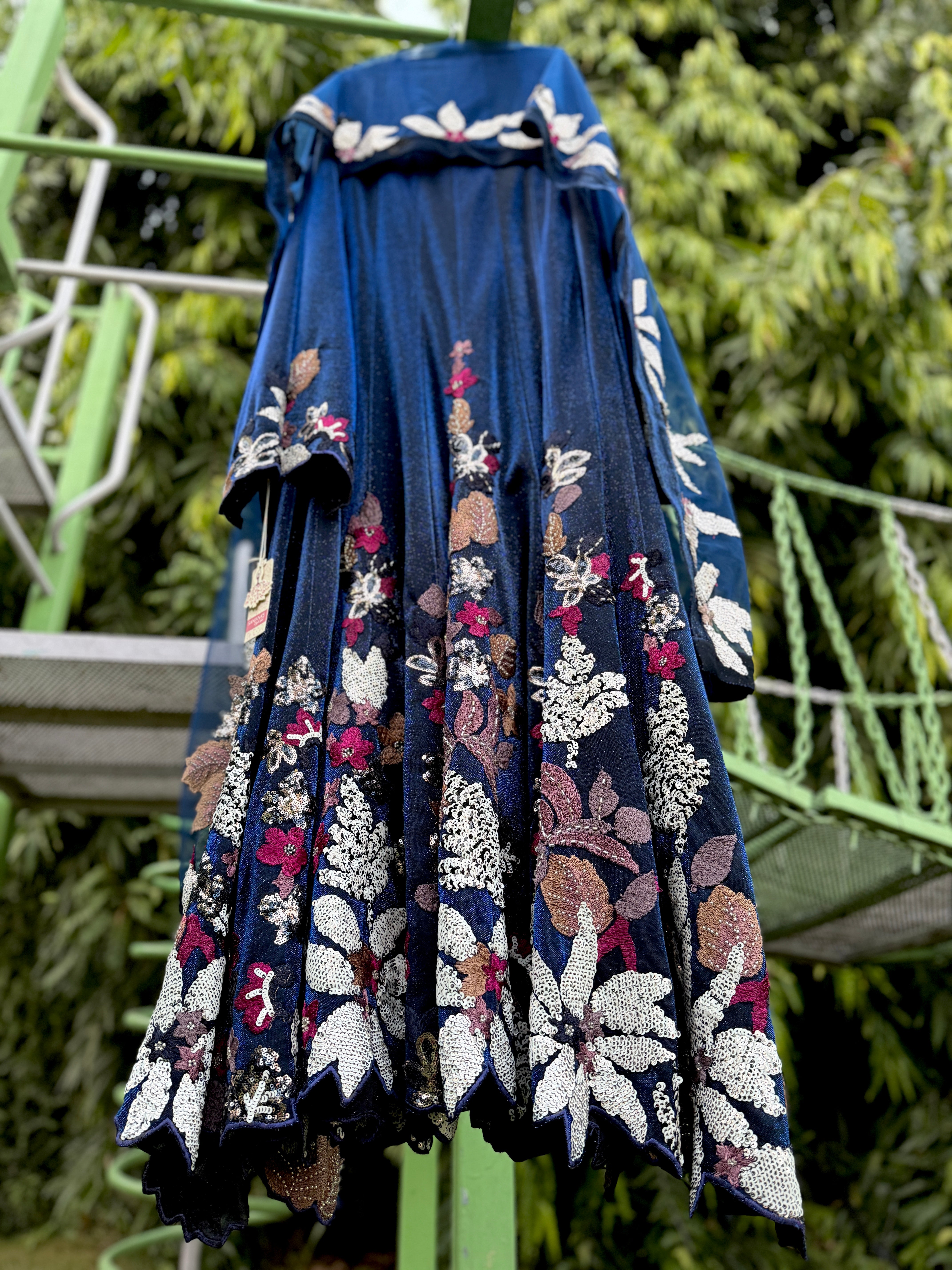 Deep Dual Navy Anarkali 2